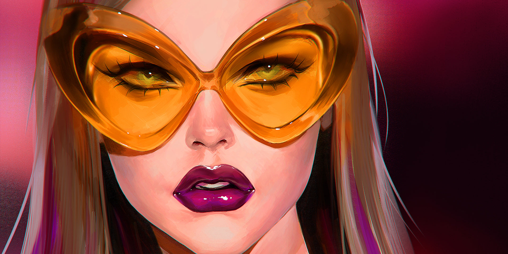 Versace A/W 2002 Portrait painting timelapse