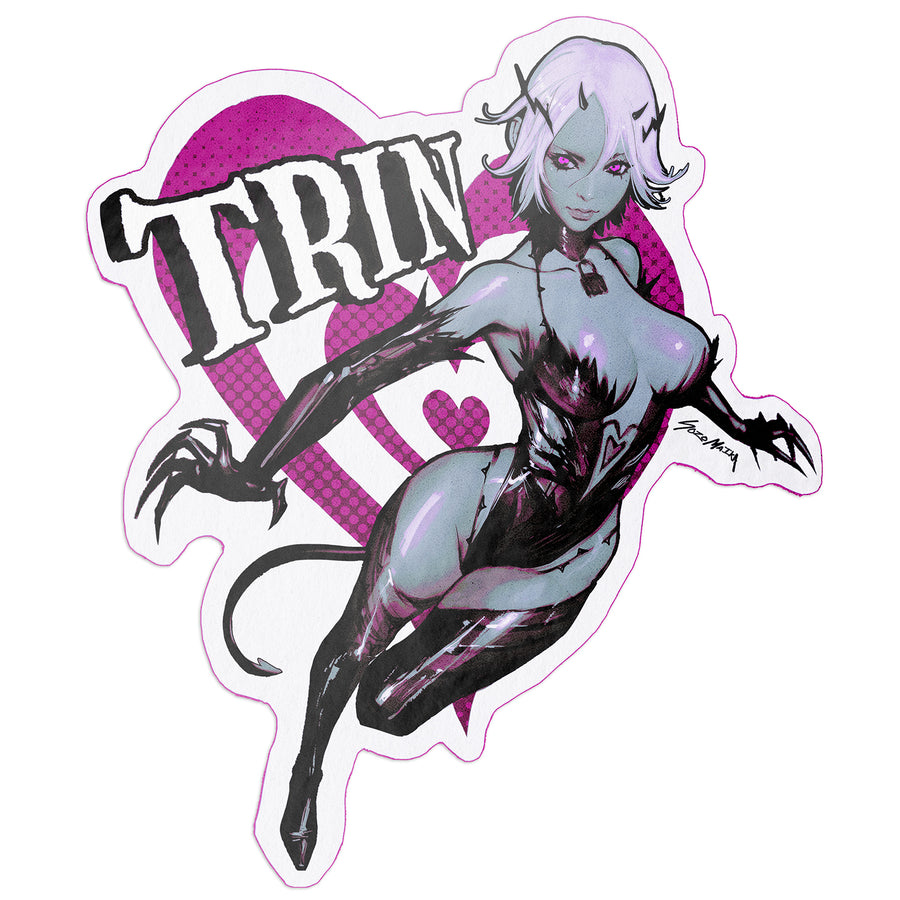 JUMBO TRIN HEART VINYL STICKER | PREORDER