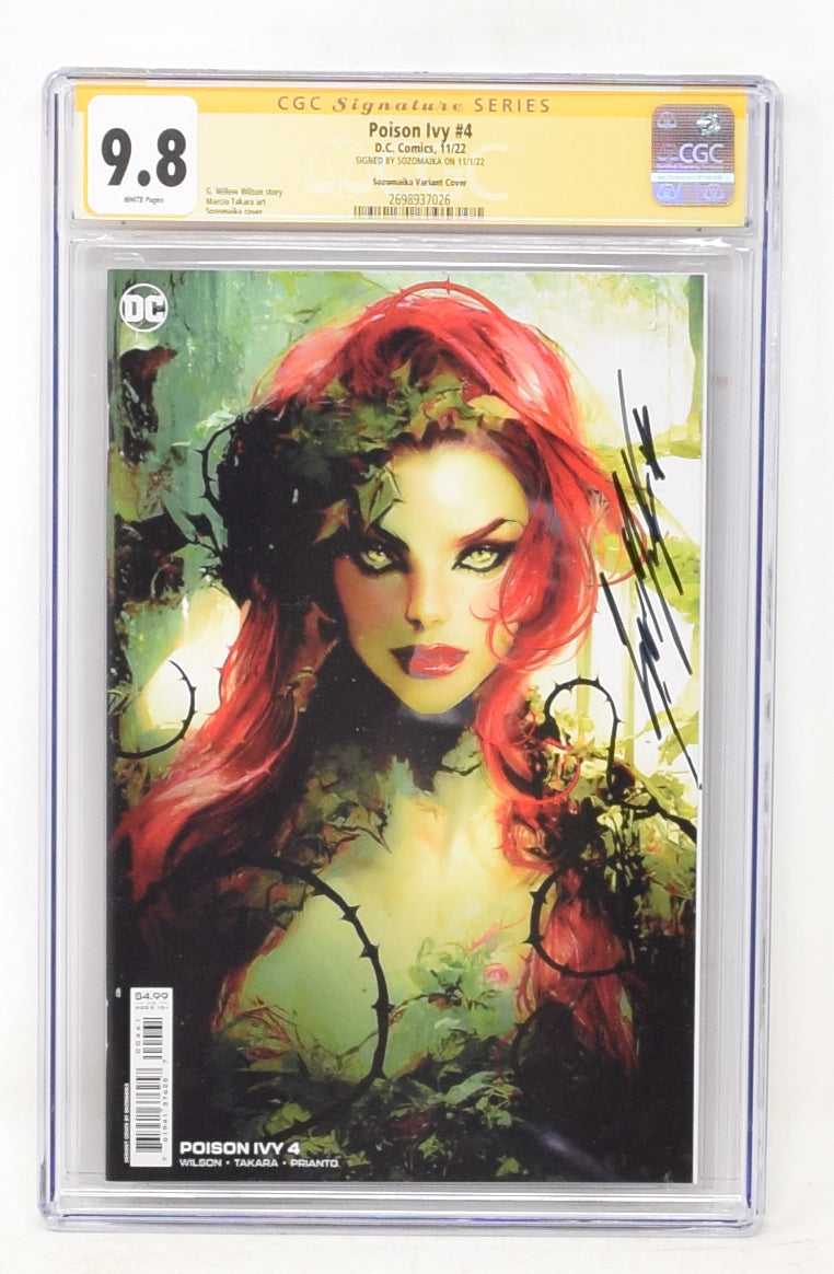 DC Poison Ivy #4 CVR C Sozomaika Variant Cover Signed