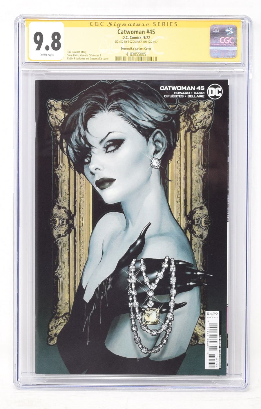 Catwoman #45 C 1:25 Sozomaika Card Stock Variant (07/19/2022) DC CGC SS Remarked 9.8