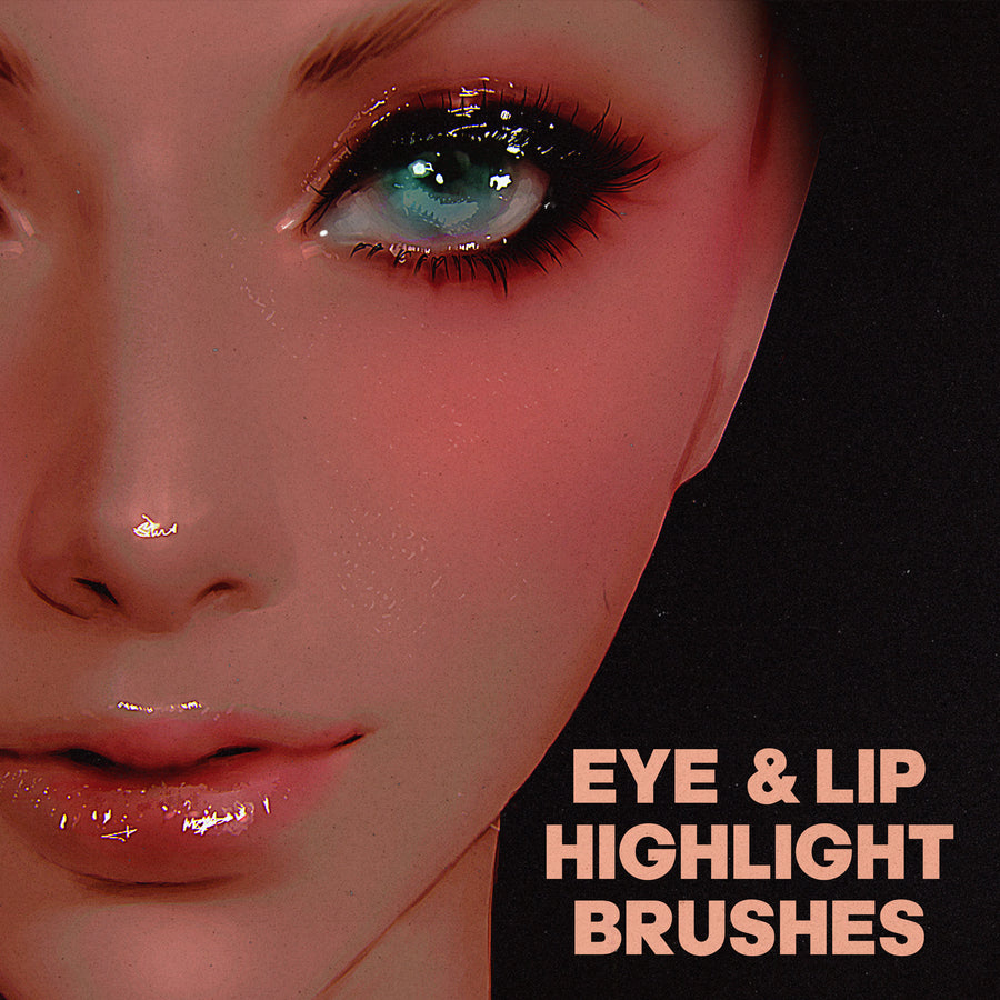 EYE AND LIP HIGHLIGHT BRUSHES | PHOTOSHOP