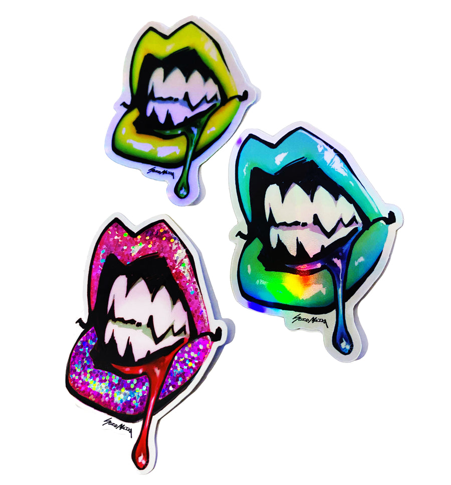 TRIPLE LIPS STICKER SET